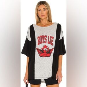 Boys Lie Black and White Jersey Top